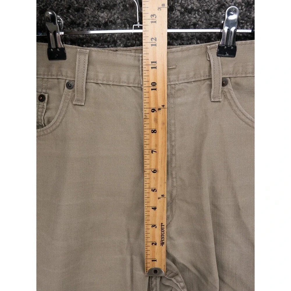 Levis 559 Jeans Mens 38x32 Actual 37x30 Beige Relaxed Fit Straight Leg Denim
